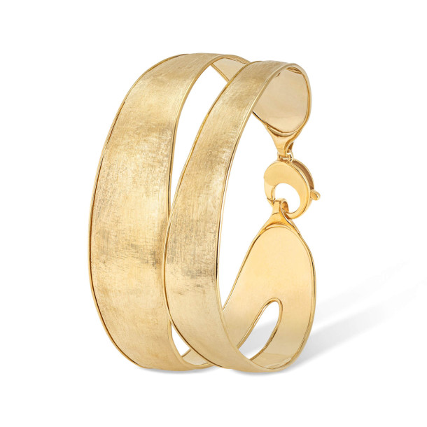         Gelbgold, Armschmuck, Marco Bicego Lunaria Armreif mit Doppelband