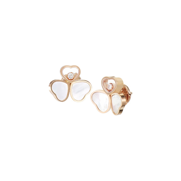         Roségold, Ohrringe, Chopard Happy Hearts Wings Ohrstecker