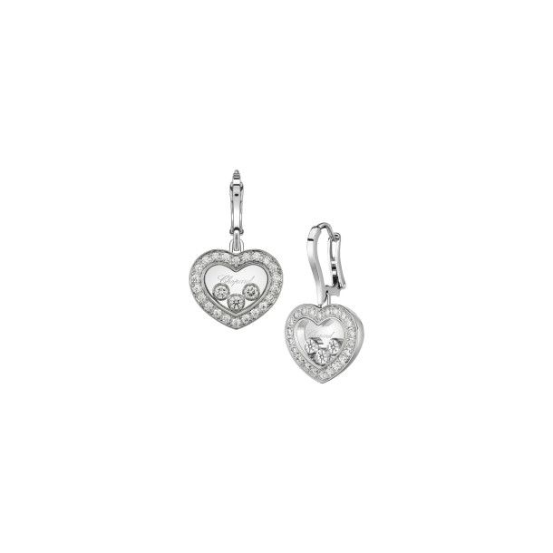         Weißgold, Ohrringe, Chopard Happy Diamonds Icons Ohrhänger