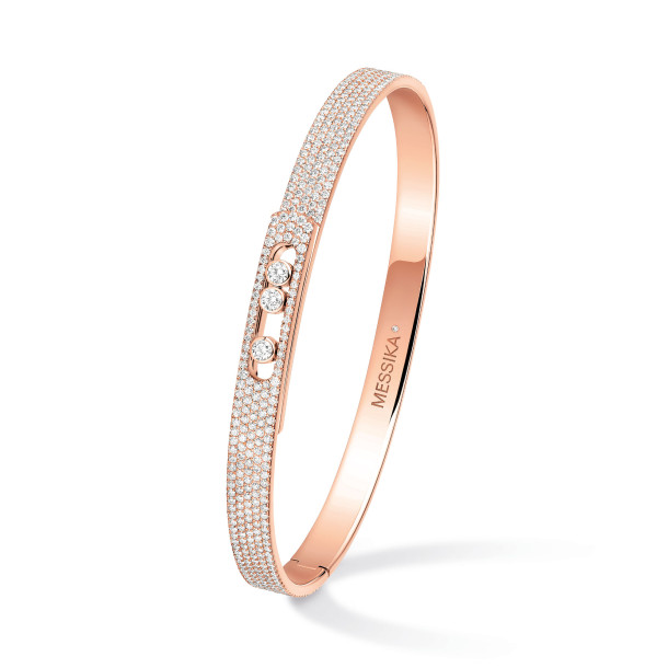         Roségold, Armschmuck, Messika Move Noa Pavée Armreif