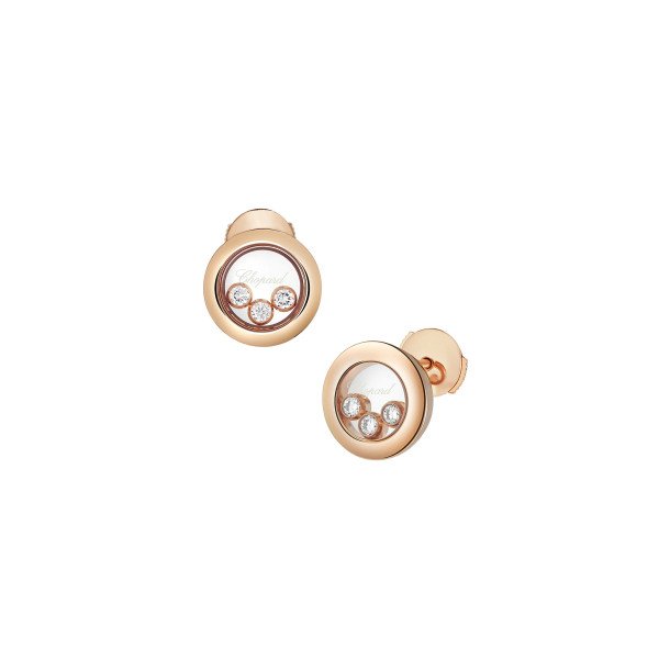         Roségold, Ohrringe, Chopard Happy Diamonds Icons Ohrstecker