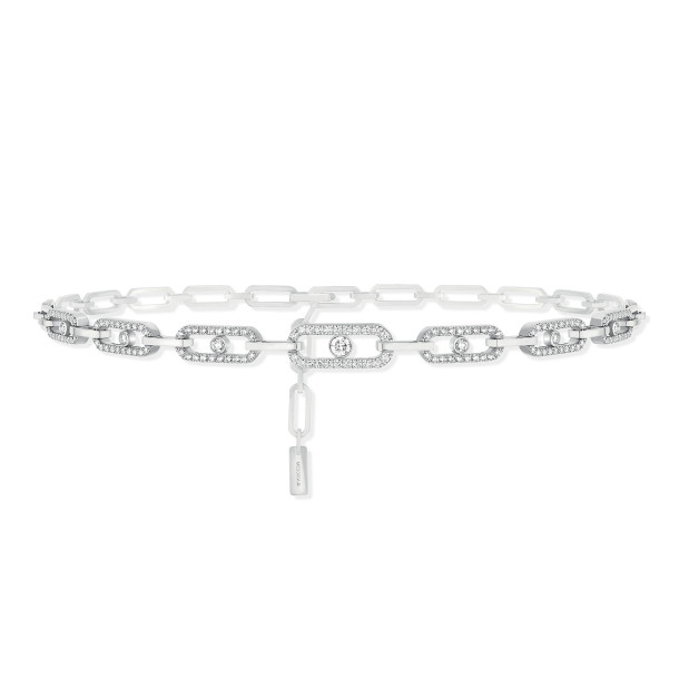         Weißgold, Halsschmuck, Messika Move Uno Multi-Choker Kette