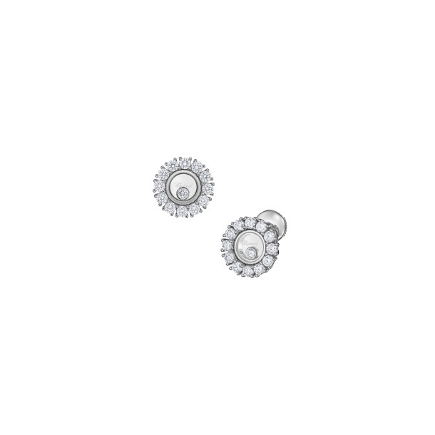         Weißgold, Ohrringe, Chopard Happy Diamonds Icons Ohrringe