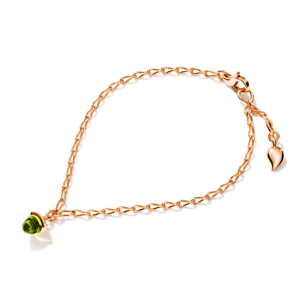         Roségold, Armschmuck, Tamara Comolli MiniMIKADO Armband mit Peridot