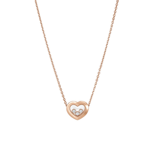         Roségold, Halsschmuck, Chopard Happy Diamonds Icons Halskette