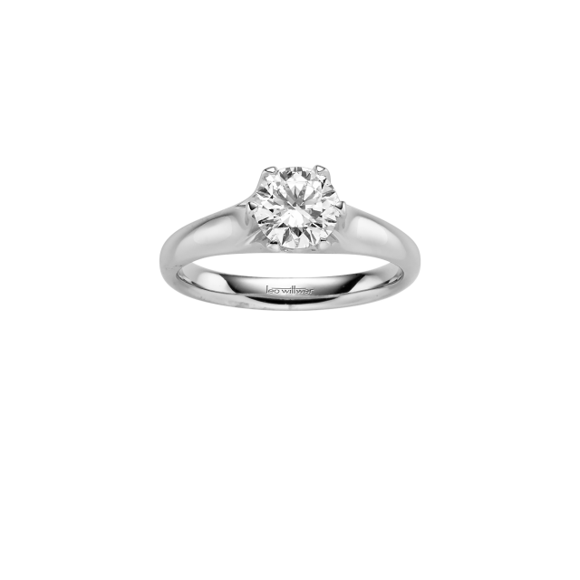 Verlobungsring Silber Leo Wittwer