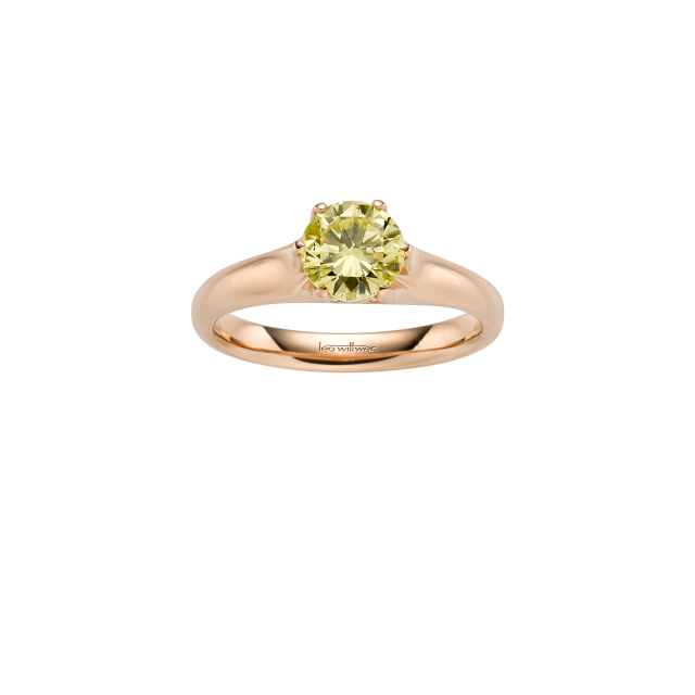 Verlobungsring bunter Stein Leo Wittwer