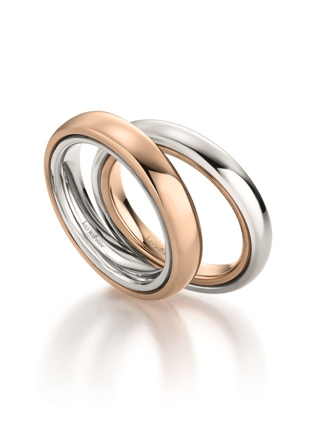Trauringe in Silber und Rosegold neu