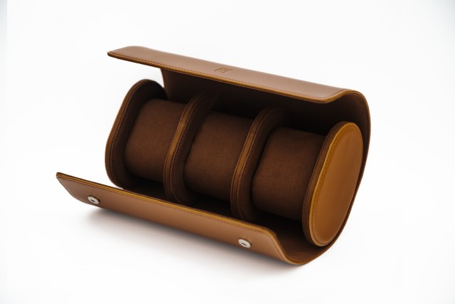 Travel Case for 3 watches Brown