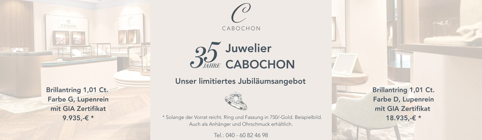 Banner Cabochon Jubiläum